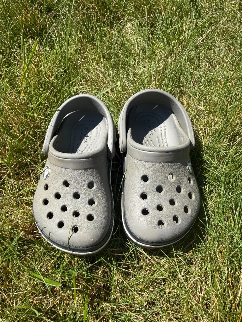 Gray Baby Crocs Size 5